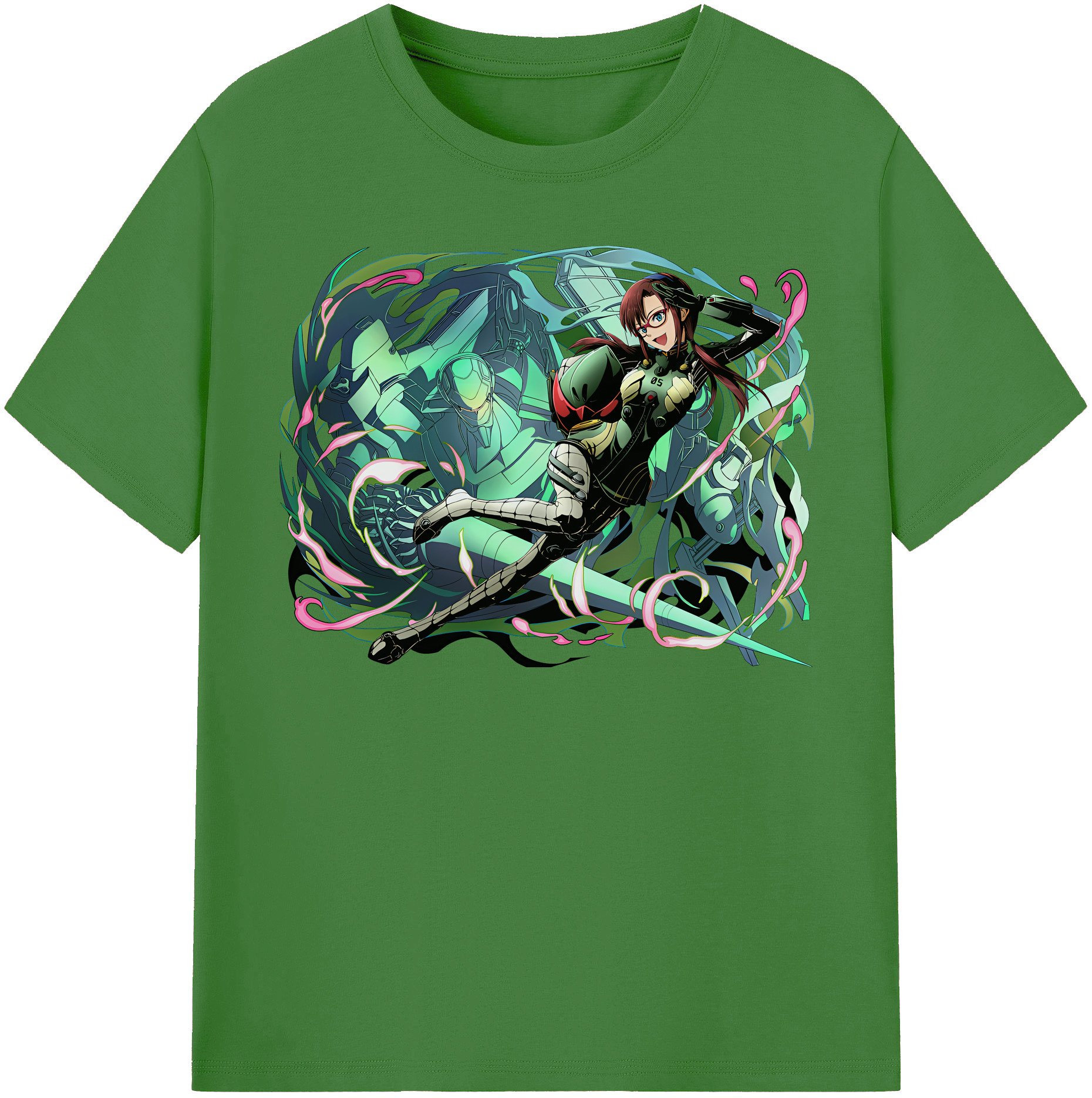 （画像用） EVA 新世紀エヴァンゲリオン レディースカジュアルプリントTシャツ（綿100％）